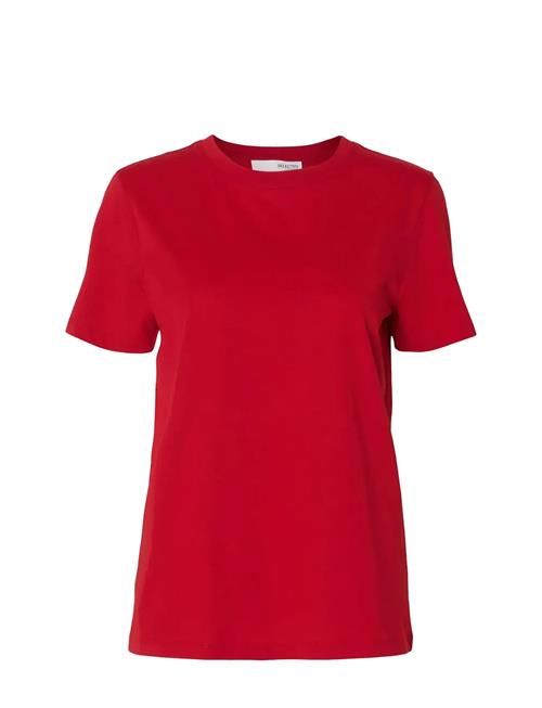 Slfmyessential Ss O-Neck Tee Noos Selected Red