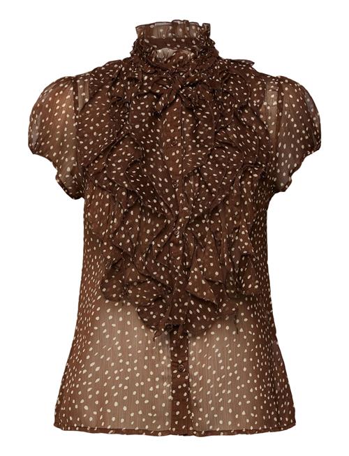 Liljasz Crinkle Ss Shirt Saint Tropez Beige