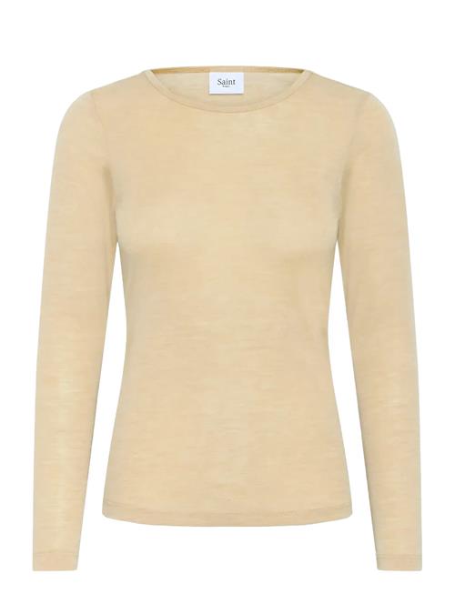 Garimasz Wool Ls Blouse Saint Tropez Beige