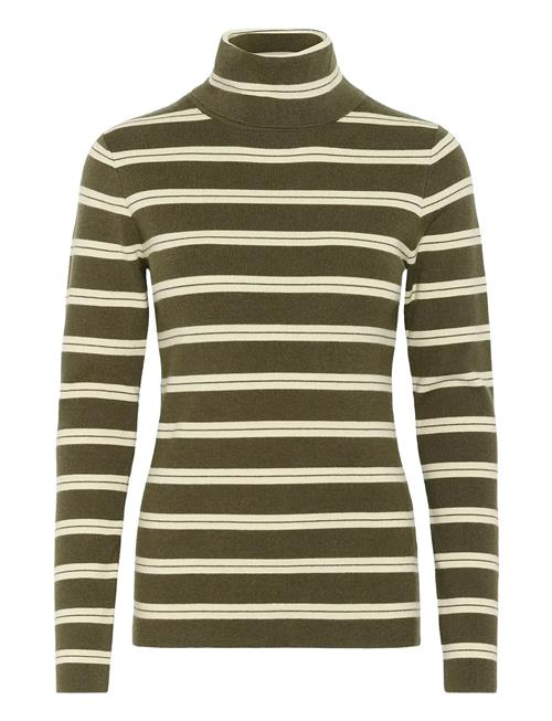 Slspina Stri Ped Rollneck Soaked In Luxury Khaki