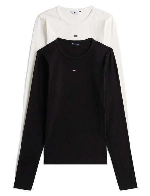 Tjw 2Pack Slim Essential Rib Ls Tommy Jeans Black