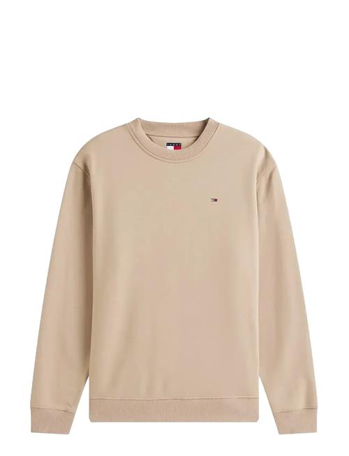 Tjm Reg S Flag Crew Ext Tommy Jeans Beige