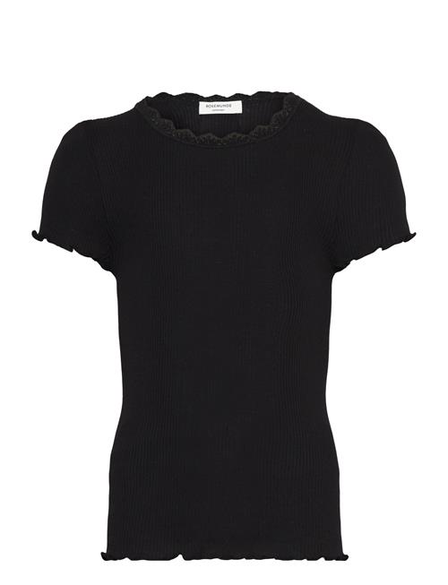 Rkbalta Ss Regular Lace T-Shirt Rosemunde Kids Black