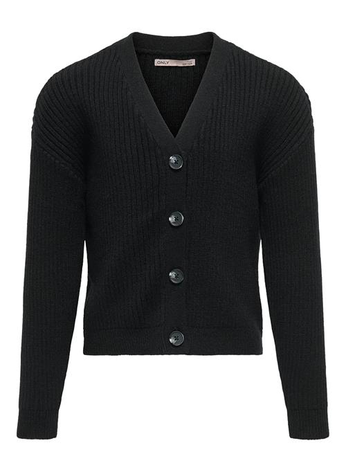 Kogmandy Ls Short Boxy Cardigan Knt Noos Kids Only Black