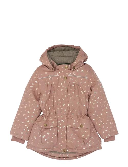 Polyester Girls Jacket - Glitter Mikk-line Pink