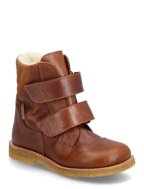 Boots - Flat - With Velcro ANGULUS Brown