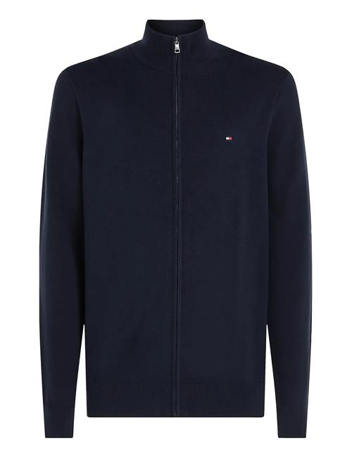 Essential Cotton Zip Thru Tommy Hilfiger Navy