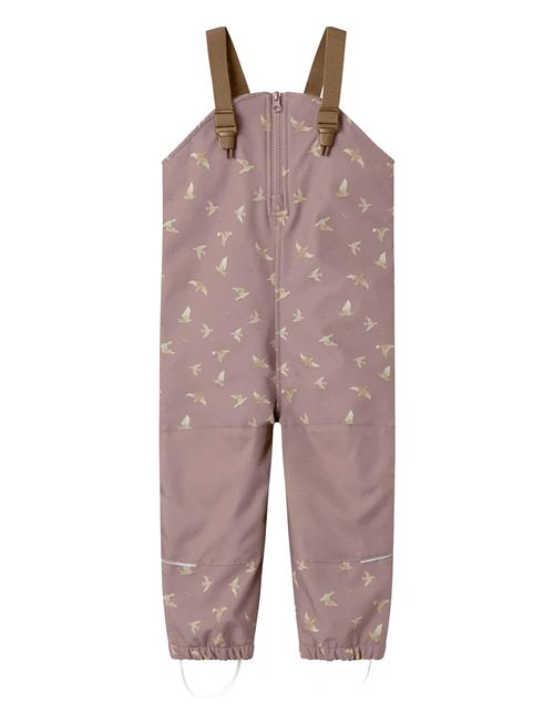Nmfalfa08 Softshell Bib Pant Aop Fo Name It Pink