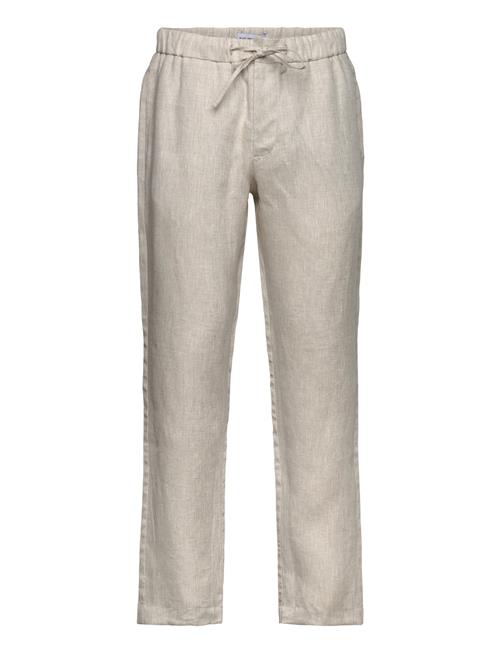 Se Linen Trousers Oatmeal The Resort Co. Cream ved Booztlet