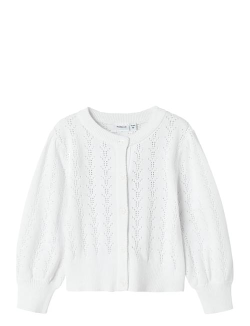 Nmfhannah Ls Knit Card Name It White