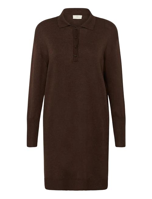Kalizza Polo Knit Dress Kaffe Brown