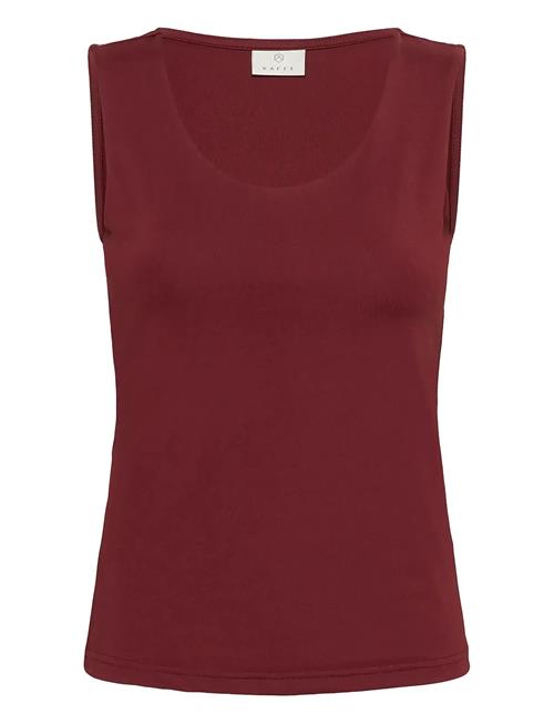 Kaarina Jersey Top Kaffe Burgundy