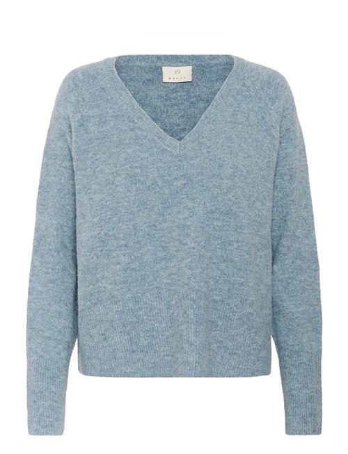 Kaniel V-Neck Pullover Kaffe Blue