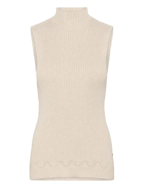 Crdela Knit Sleeveless Turtleneck Cream Beige