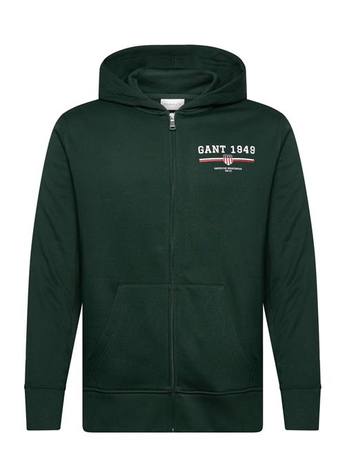 Graphic Full Zip Hoodie GANT Green