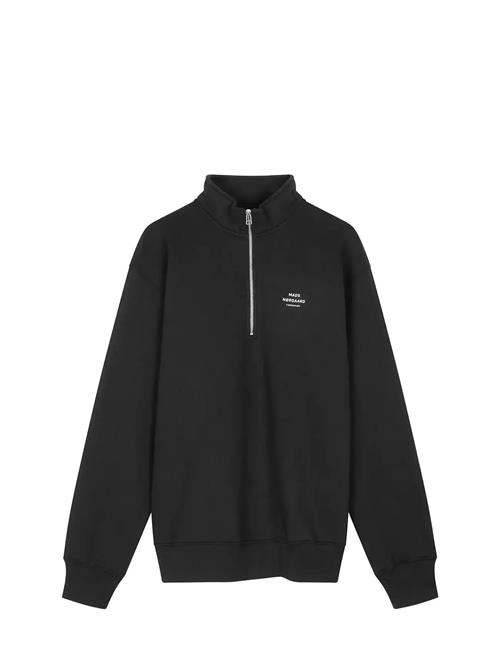 Standard Half Zip Logo Sweat Mads Nørgaard Black