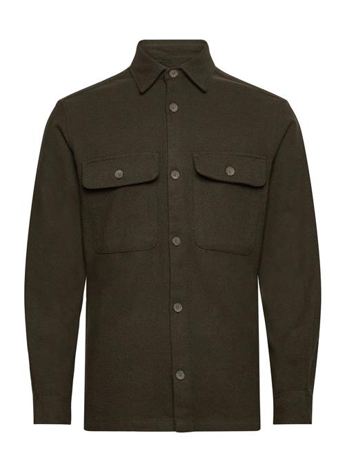 Jack & Jones Jprrayle Melange Solid L/S Overshirt Sn Jack & J S Khaki