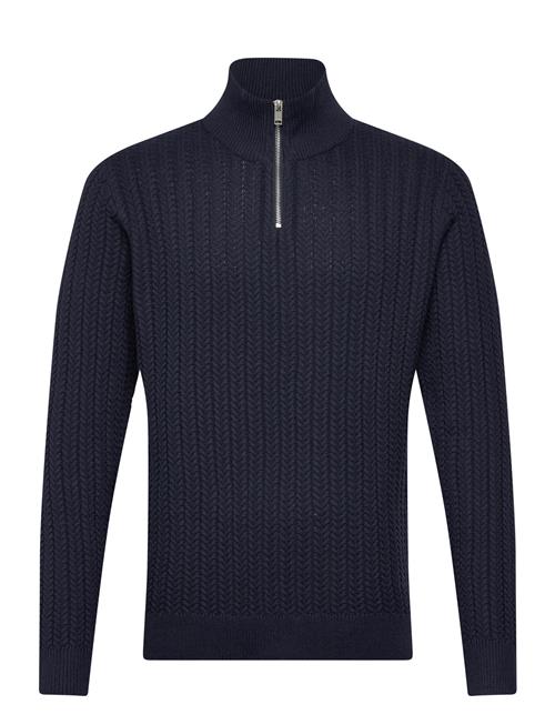 Recycle Structure Knit 1/2 Ziprecycle Structure Knit 1/2 Zip Lindbergh Navy