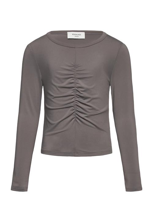 Rkbillie Ls Short Wrinkle T-Shirt Rosemunde Kids Grey