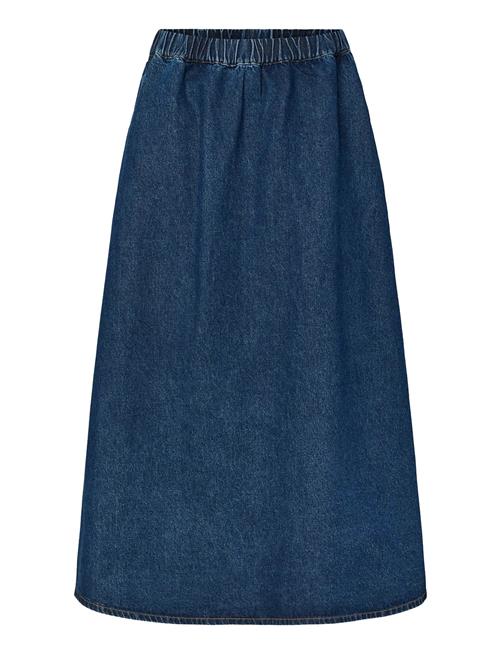 Yascotma Hw Long Denim Skirt S. - D2D YAS Navy