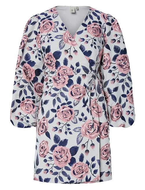 Yaskelly 7/8 Wrap Dress - D2D YAS Pink