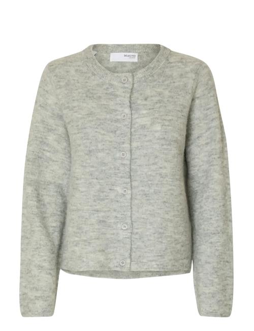 Slflulu New Ls Knit Cardigan Noos Selected Grey