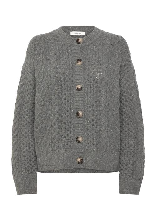 Slfnelly Ls Knit O-Neck Cardigan Selected Grey