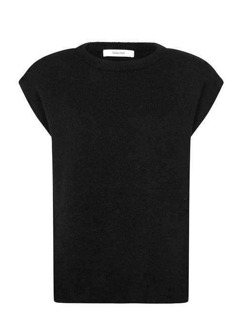 Slflulu Sl Knit Vest Selected Black