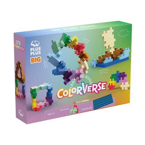 Plus-Plus BIG Learn To Build Colorverse  One Size  Blå  One Size 1 Y+ unisex