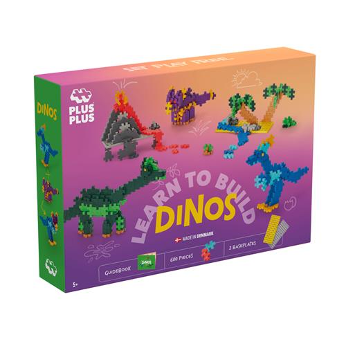 Plus-Plus Learn to Build - Dinosaurs One Size  Grøn  One Size 5 Y+ Unisex