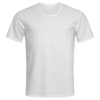 Stedman Clive Relaxed Men Crew Neck Hvid ringspundet bomuld Medium Herre