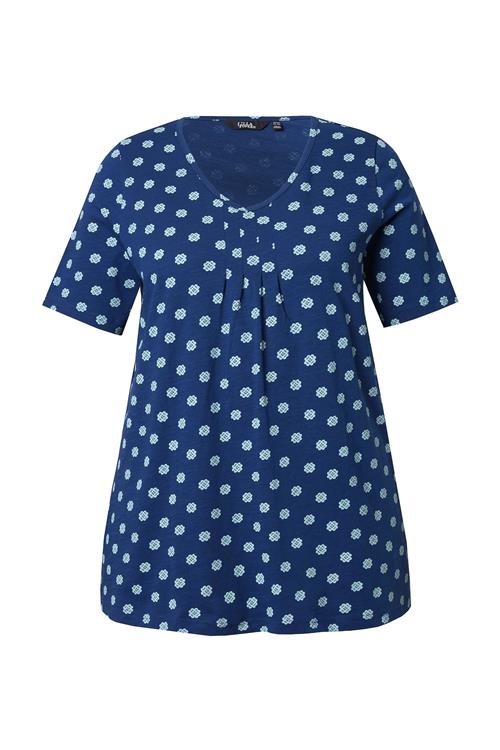 Ulla Popken Shirts  lyseblå / mørkeblå