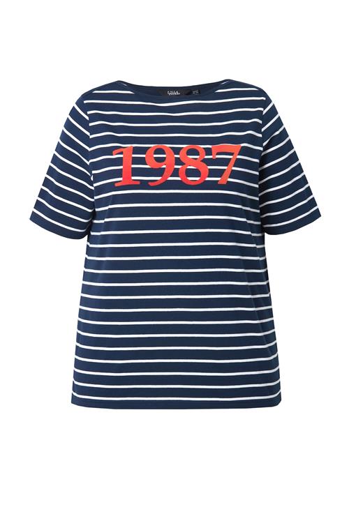Ulla Popken Shirts  marin / orangerød / hvid