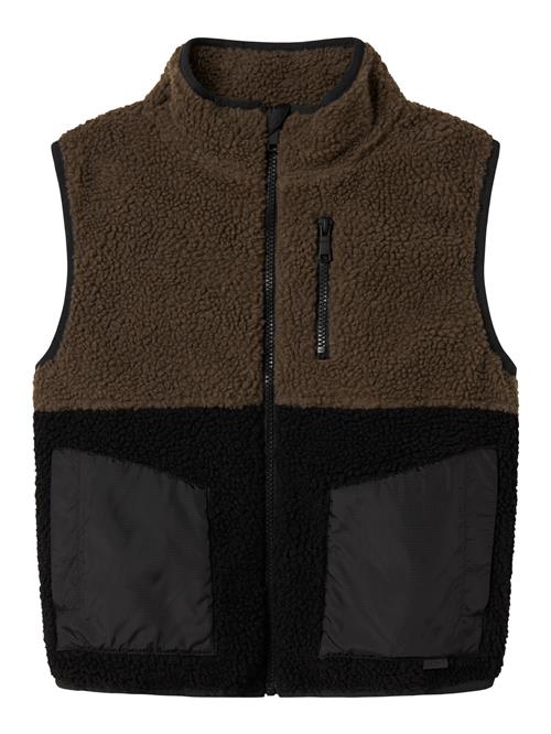 Se NAME IT Teddy Vest Mall Black hos SmartKidz