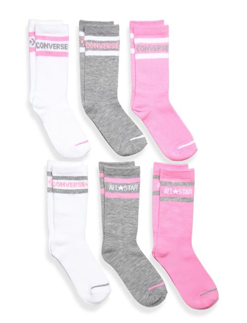 6W-6Pk Crew Sock Converse Pink