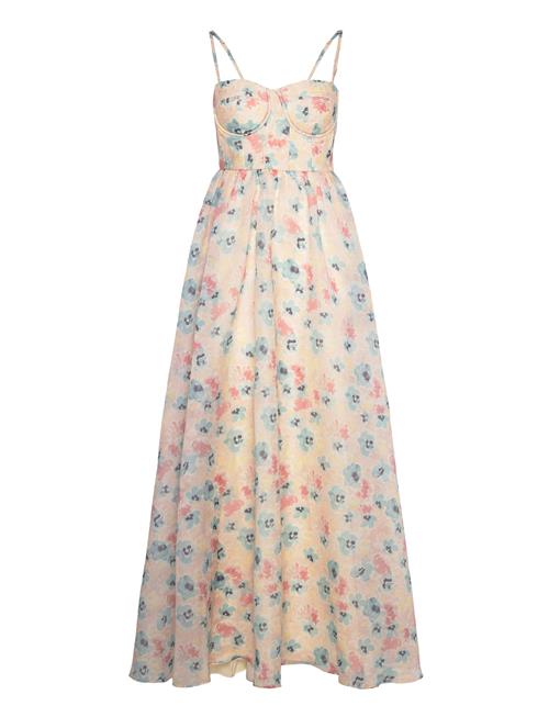 Se Leonor Organza Maxi Dress Malina Pink ved Booztlet