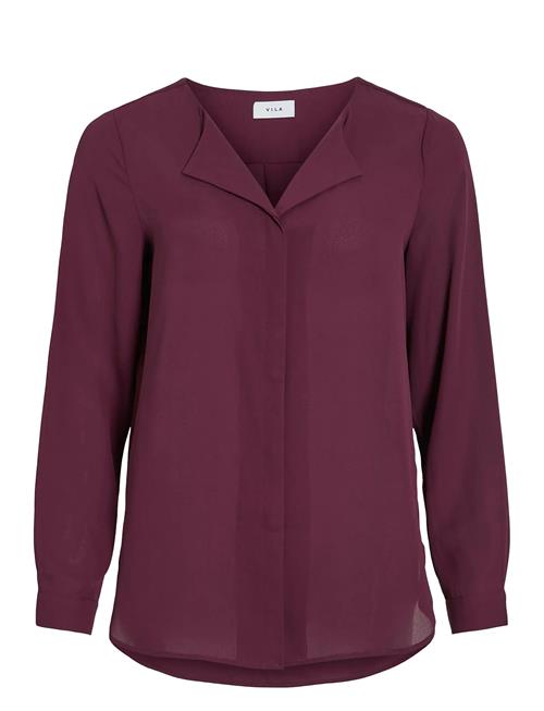 Vilucy L/S Shirt Vila Burgundy