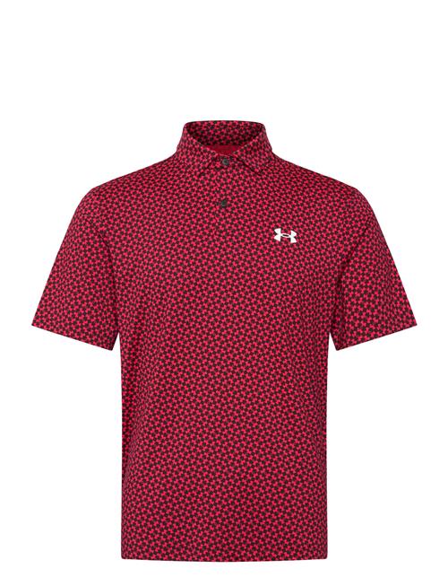 Se Ua T2G Printed Polo Under Armour Red ved Booztlet