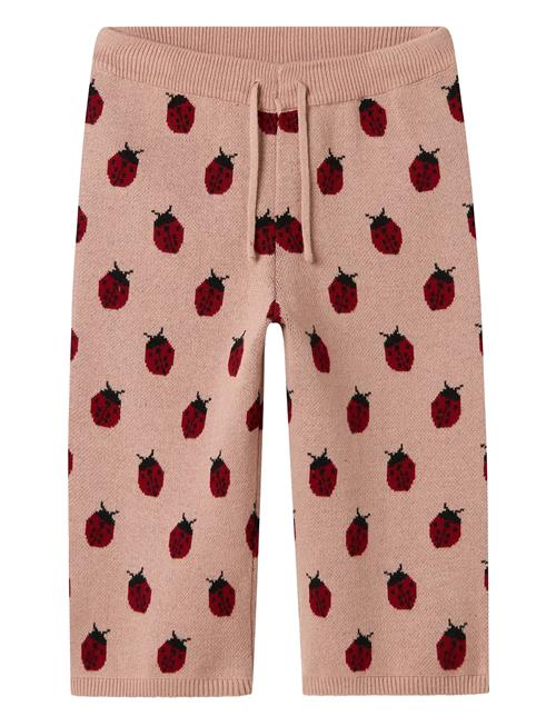 Nmflulio Wide Knit Ancle Pant Lil Lil'Atelier Pink