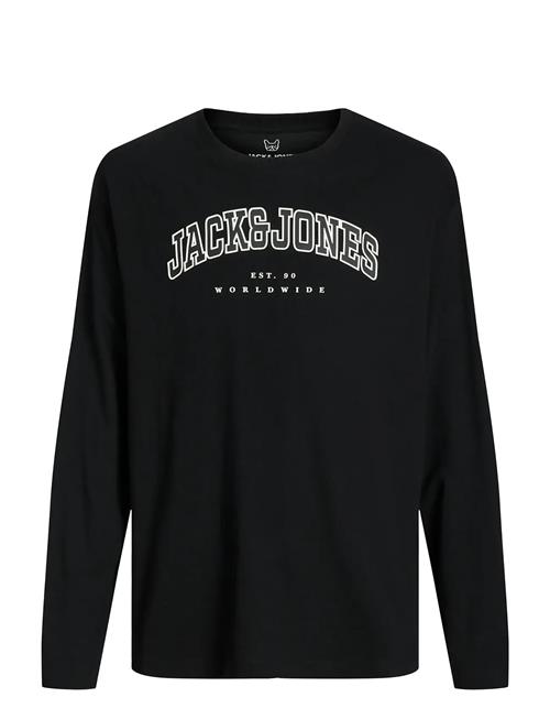 Jack & Jones Jjecaleb Varsity Tee Ls O-Neck Sn Mni Jack & J S Black