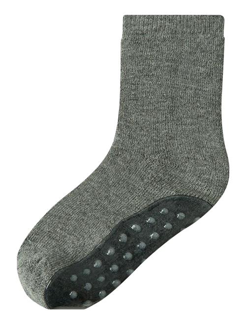 Nmmwaksi Wo/Bl Terry Sock Extra Non Skid Name It Grey