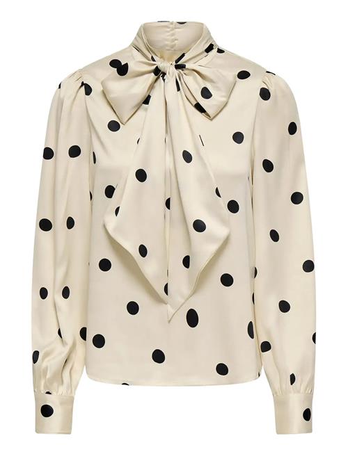 Onllydia L/S Satin Bow Shirt Wvn ONLY Cream