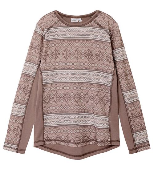 Name It Bluse - Uld - NkmWillto - Antler/Snow pattern