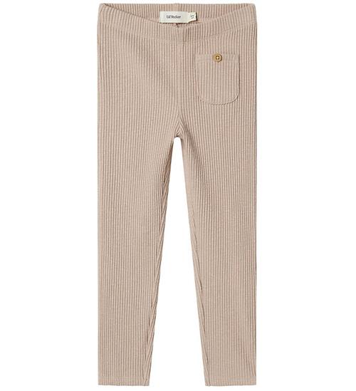 Lil' Atelier Leggings - Rib - NmfRaja - Shadow Gray