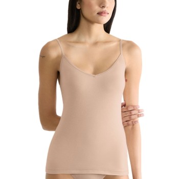 Sloggi GO Daily Cotton Spaghetti Top Beige bomuld Large Dame