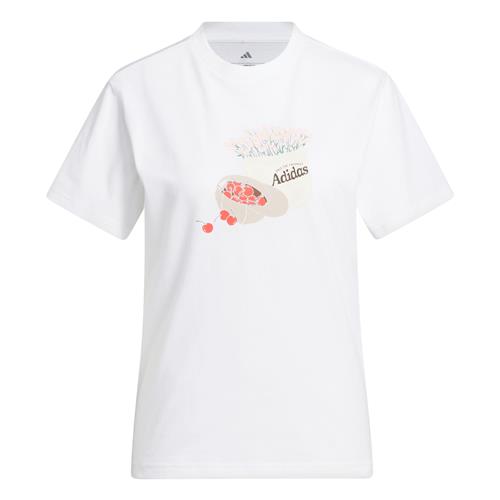 Se ADIDAS SPORTSWEAR Funktionsbluse 'Farmers Market'  mørkebrun / taupe / rød / hvid ved About You