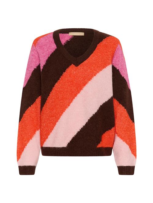 CULTURE Pullover  brun / orange / pink / lyserød