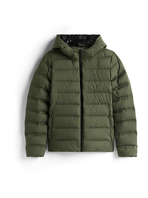 Tommy Jeans Vinterjakke  navy / mørkegrøn / rød / hvid