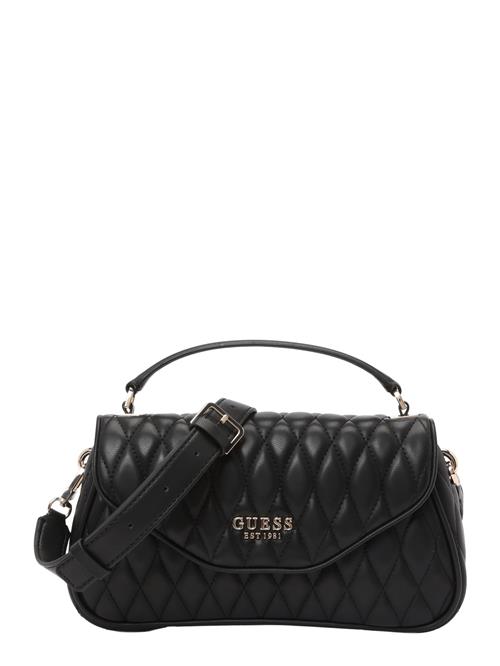 GUESS Håndtaske 'VALLA TOP HANDLE FLAP'  sort