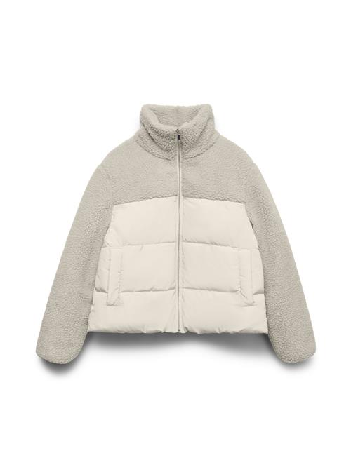 VERO MODA Vinterjakke 'VMHolly'  grå / hvid